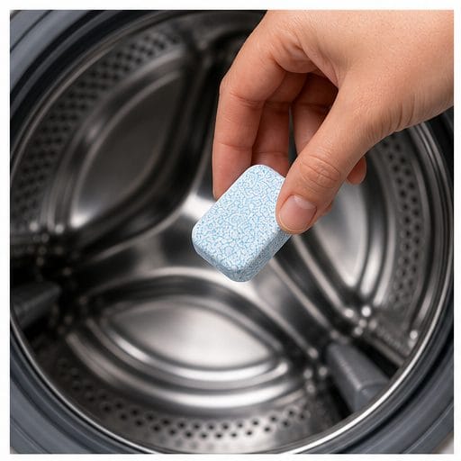 Placer une pastille dans un tambour vide