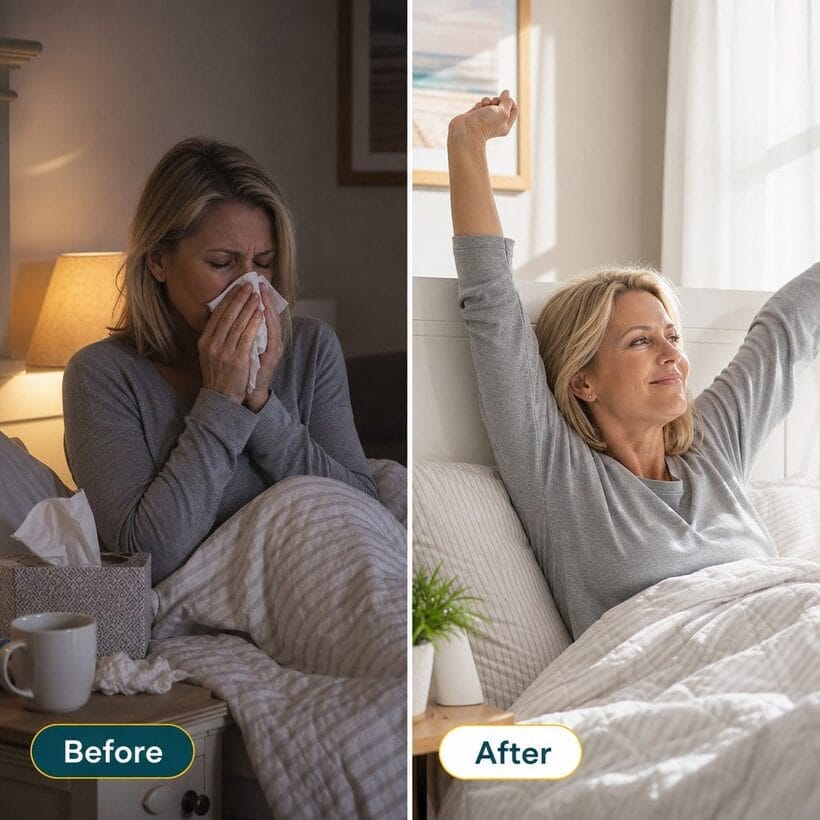Waking up congested in bed