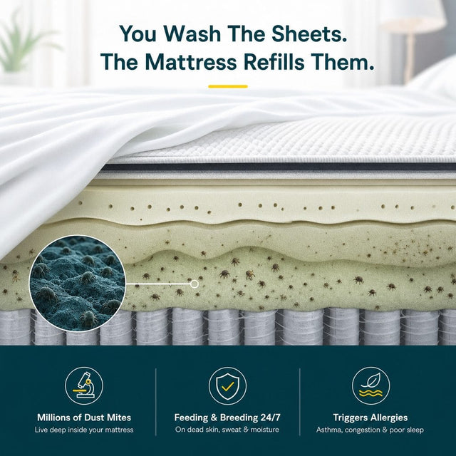 2. Clears the Mites Your Washing Machine Can't Touch