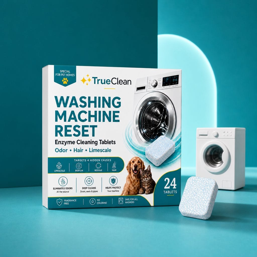 TrueClean Washing Machine Reset box with tablet